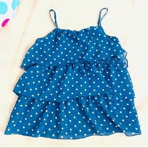 Spaghetti Strap Polka Dot Tank Top